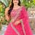 PINK SEQUINS & EMBROIDERED NET LEHENGA CHOLI SET