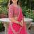 PINK SEQUINS & EMBROIDERED NET LEHENGA CHOLI SET