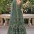 LIGHT GREEN SEQUINS & EMBROIDERED NET LEHENGA CHOLI SET