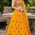 YELLOW  SEQUINS & EMBROIDERED NET DESIGNER WEDDING & PARTY WEAR FESTIVAL LEHENGA CHOLI SET FOR WOMEN'S