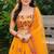 YELLOW  SEQUINS & EMBROIDERED NET DESIGNER WEDDING & PARTY WEAR FESTIVAL LEHENGA CHOLI SET FOR WOMEN'S