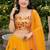 YELLOW  SEQUINS & EMBROIDERED NET DESIGNER WEDDING & PARTY WEAR FESTIVAL LEHENGA CHOLI SET FOR WOMEN'S