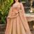 BROWN SEQUINS & EMBROIDERED NET LEHENGA CHOLI SET