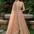 BROWN SEQUINS & EMBROIDERED NET LEHENGA CHOLI SET