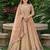 BROWN SEQUINS & EMBROIDERED NET LEHENGA CHOLI SET