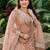 BROWN SEQUINS & EMBROIDERED NET LEHENGA CHOLI SET