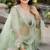 GREEN SEQUINS & EMBROIDERED NET LEHENGA CHOLI SET