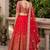 RED SEQUINS & EMBROIDERED NET LEHENGA CHOLI SET