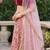 PEACH SEQUINS & EMBROIDERED NET LEHENGA CHOLI SET