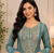 readymade skyblue dori sequecne embroidered palazzo suit for festival party  wear