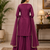  readymade wine color dori sequecne embroidered palazzo suit for festival party  wear