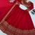 Women's Red Vichitra Silk Bridal Lehenga Choli With Thread & Sequins Embroidery