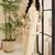 Off white floral print crepe  fancy co-ord set for women