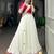 White Real Mirror Work Embossed Lightweight Chaniya Choli For Navratri Set with Pink Blouse and Dupatta for Women
