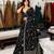 Black Faux Georgette Lehenga Saree For Party & Wedding Wear