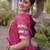 Off White Kora Cotton Chaniya Choli For Navratri Set With Kutchi Patchwork Pink Bandhani Kurti 
