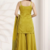 yellow color multi embroiderd festival wear kurta plazzo suit radymade full stich