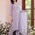 Women Ethnic Motifs Embroidered Chikankari Kurta with Trousers & With Dupatta