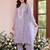 Women Ethnic Motifs Embroidered Chikankari Kurta with Trousers & With Dupatta