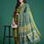 Geometric Printed Cotton Kurta with Trousers & Dupatta