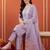 Women Ethnic Motifs Embroidered Thread Work Kurta with Trousers & With Dupatta
