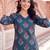 Women Floral Printed Cotton Kurta with Trousers