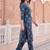 Women Floral Printed Cotton Kurta with Trousers