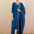 Ethnic Motifs Embroidered V-Neck Straight Kurta With Trousers & Dupatta