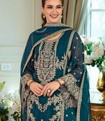 Women Ethnic Motifs Embroidered Kurta & Trouser With Dupatta