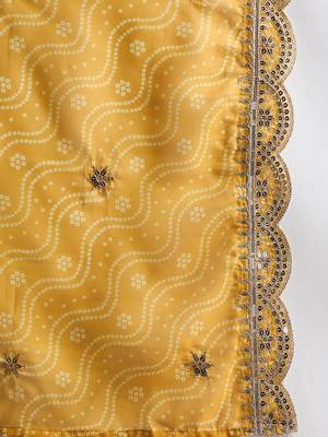Women Ethnic Motifs Embroidered Kurta with Trousers & With Dupatta 4