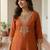 Women Ethnic Motifs Embroidered Thread Work Kurta with Trousers & With Dupatta