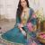 Women Floral Embroidered Thread Work Kurta with Trousers & With Dupatta