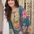 Women Floral Embroidered Thread Work Kurta with Trousers & With Dupatta