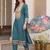 Women Floral Embroidered Thread Work Kurta with Trousers & With Dupatta