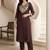 Women Sequinned Kurta with Trousers