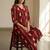 Geometric Printed V-Neck Cotton Straight Kurta With Trousers