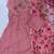 Pink floral embroidered anarkali palazzo suit set