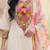 Women Floral Embroidered Thread Work Kurta with Trousers & With Dupatta