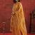 Women Leheriya Printed Thread Work Kurta with Trousers & With Dupatta