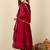 Ethnic Motifs Embroidered Sequinned Anarkali Kurta with Trousers & Dupatta