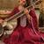 Floral Yoke Design Round Neck Zari Anarkali Kurta & Trousers With Dupatta