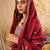 Floral Yoke Design Round Neck Zari Anarkali Kurta & Trousers With Dupatta