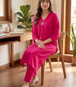 Women Liva Kurta with Trousers
