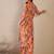 Women Printed Panelled Cotton Kurta with Trousers