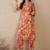 Women Printed Panelled Cotton Kurta with Trousers