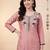 Women Floral Embroidered Thread Work Kurta with Trousers & With Dupatta