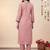 Women Floral Embroidered Thread Work Kurta with Trousers & With Dupatta