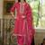 Ethnic Motifs Embroidered Notch Neck A-line Kurta With Trousers & Dupatta