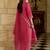 Ethnic Motifs Embroidered Notch Neck A-line Kurta With Trousers & Dupatta
