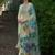 Women Floral Embroidered Mirror Work Cotton Kurta with Palazzos & With Dupatta